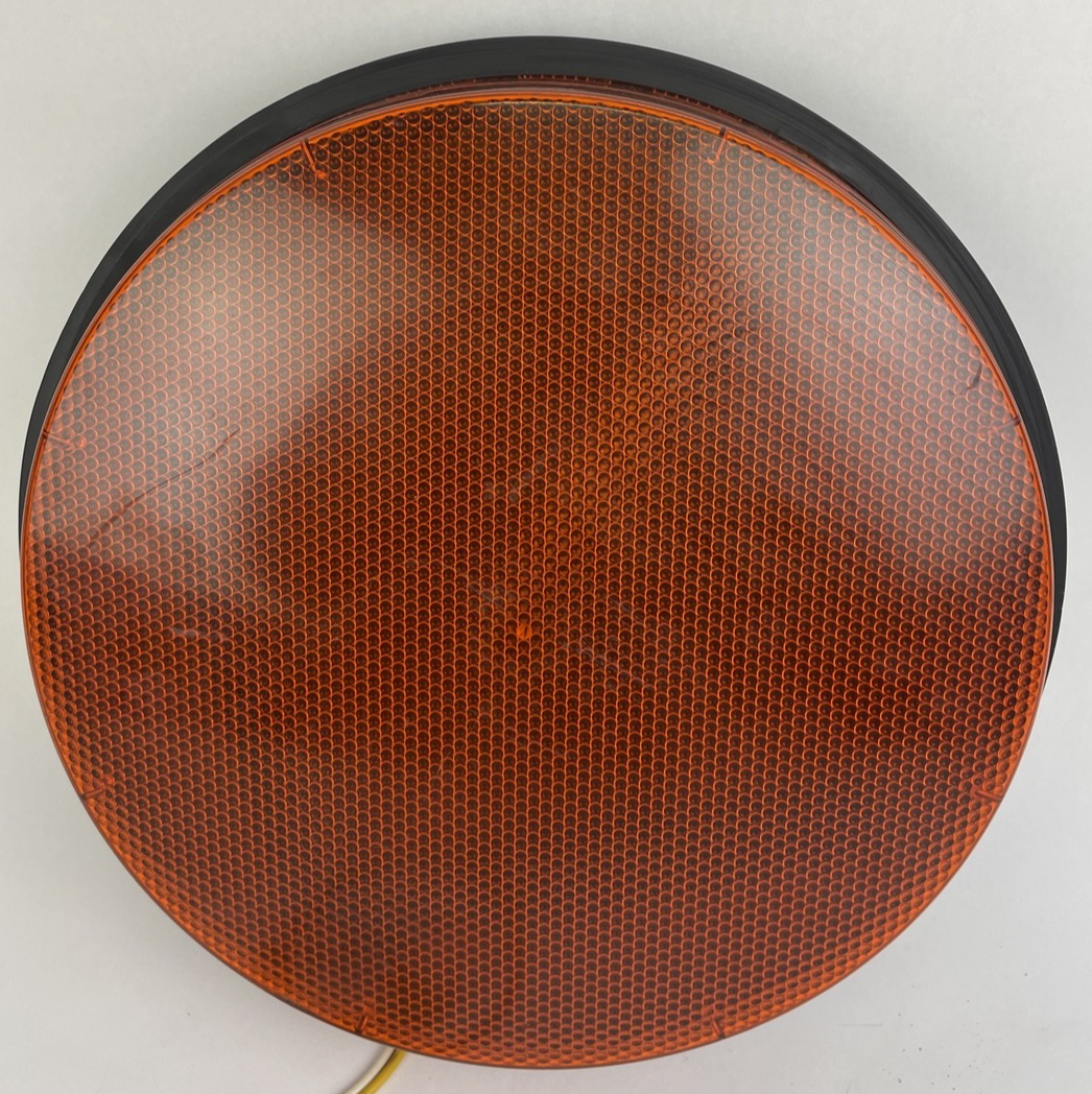 12" General Electric GE Yellow LED Traffic Light Signal Lens 120V Model  DR6
