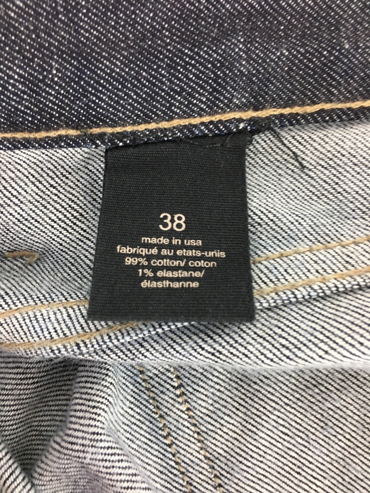 John Varvatos USA Made Bowery Slim Straight Black washed Denim Men's Sz 38 X 38