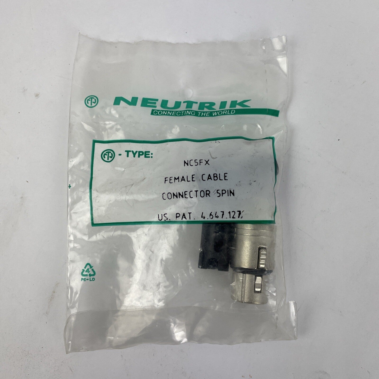 OEM Neutrik NC5FX Female Cable Audio Connector Spin -Brand New * Sealed