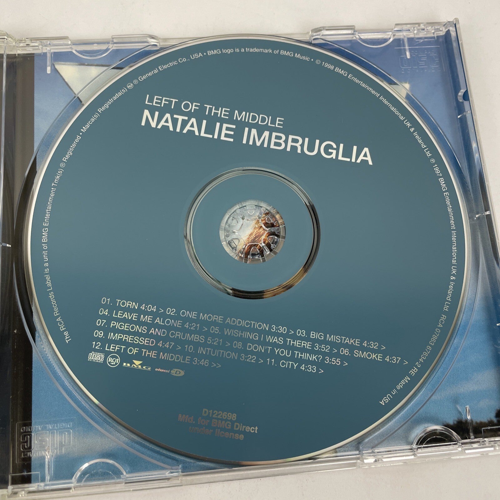 Left of the Middle " Natalie Imbruglia " 1997 Digital Audio Music CD - HI