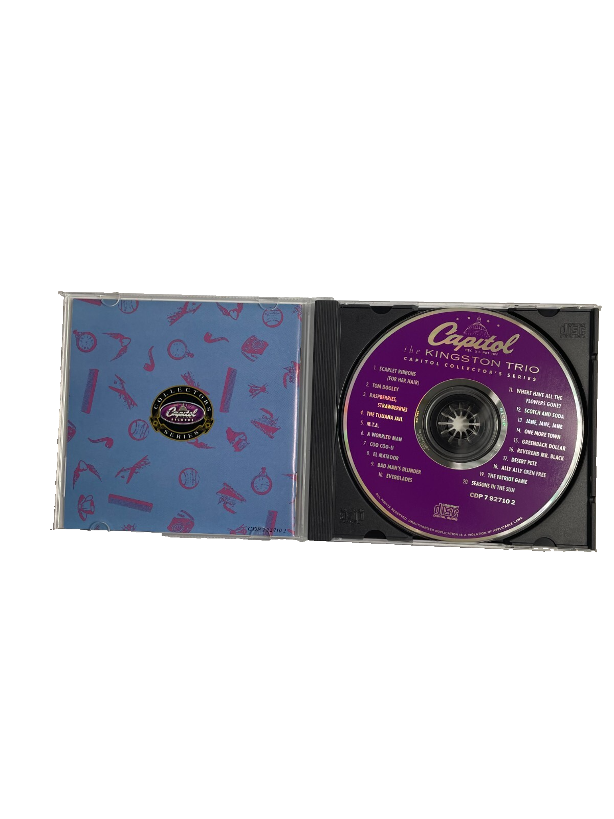 Kingston Trio Collectors Series Scarlet Ribbons (For Her Hair) Tom Dooley CD#6