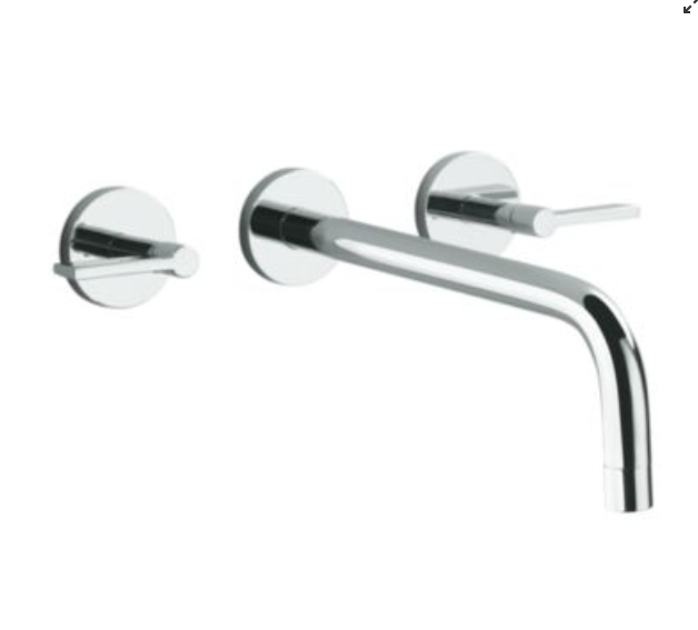 Kallista Wall Mount Lavatory Faucet with Lever Handle 10-1/8" Spout P24411-LV-AD