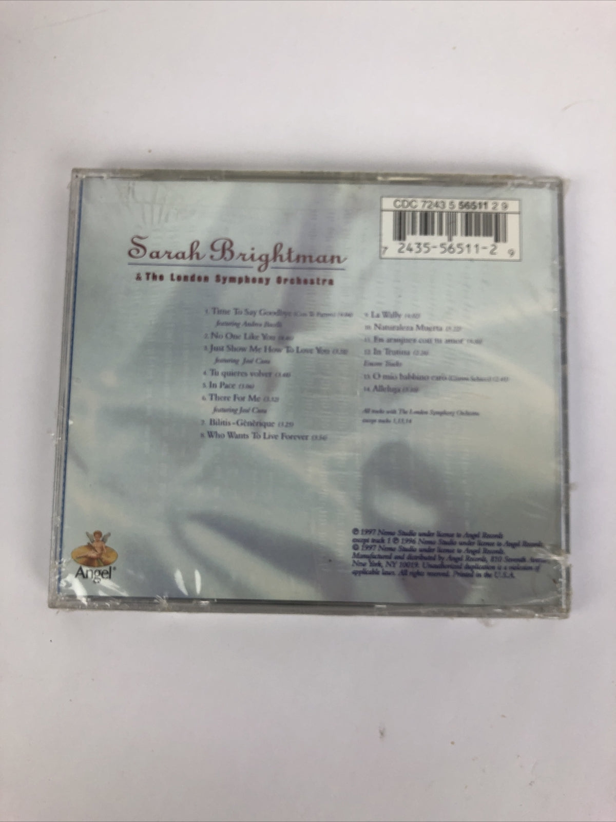 Time to Say Goodbye by Sarah Brightman (Audio CD, 1997) NEW SEALED LOOK - #33
