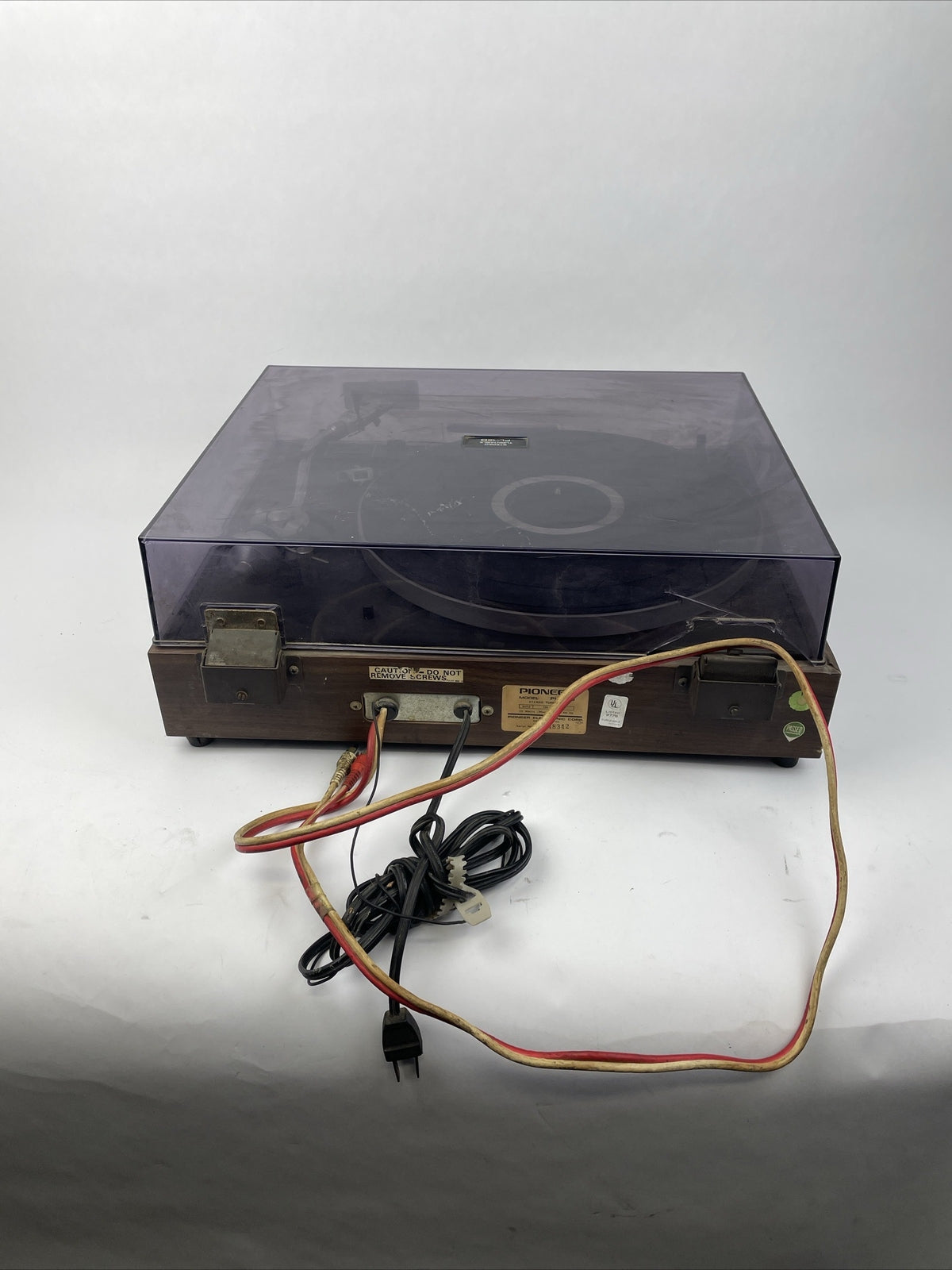 Vintage Pioneer PL-120 turntable (sold for parts or Repair) As IS