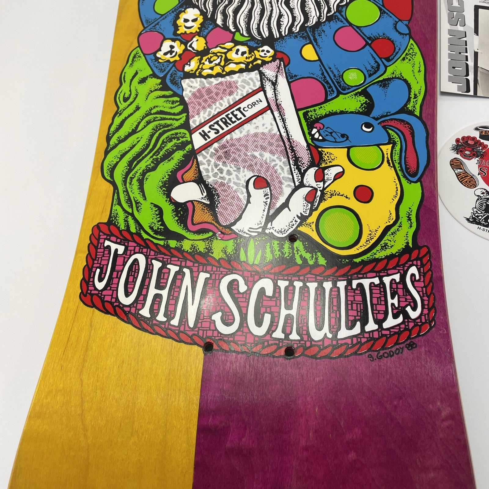 John Schultes A Series Clown H-Street Skateboard Deck Limited Edition #15 of 136