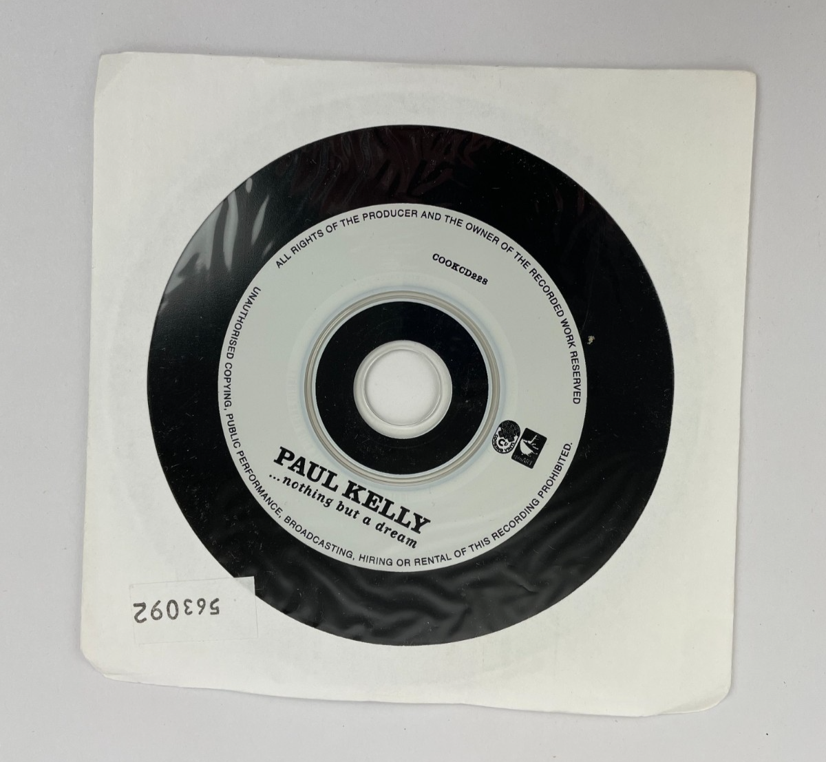 Paul Kelly ...Nothing But A Dream Digital Audio CD EMI Records 2001