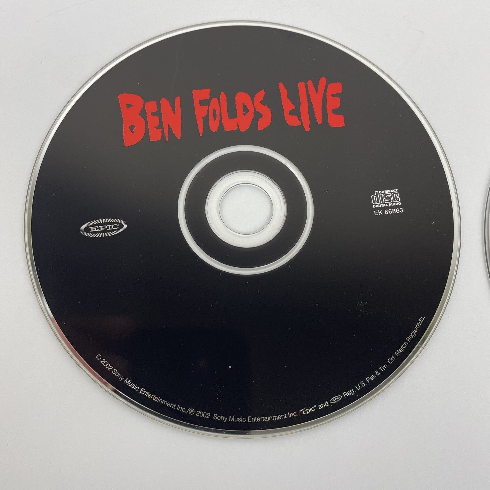 2 x Ben Folds Digital Audio CD - Songs For Silverman, 2005 + LIVE, 2002 Sony
