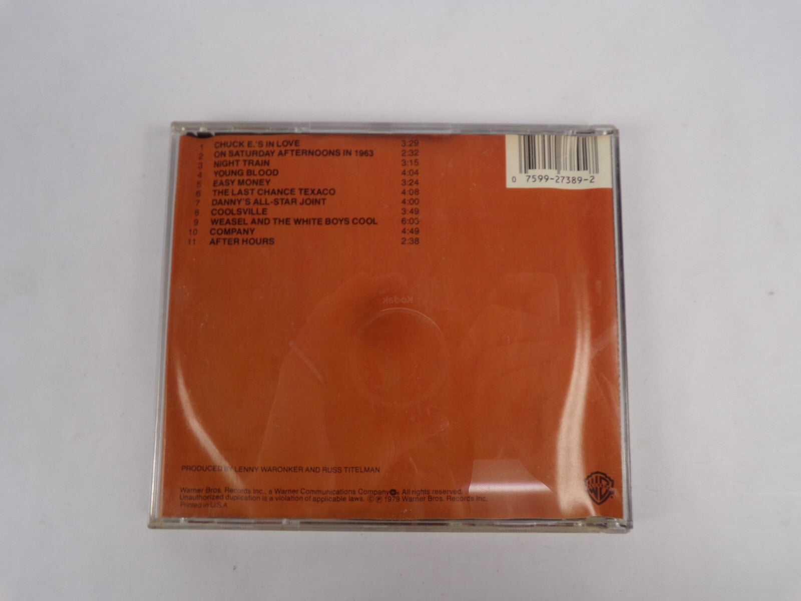 Rickie Lee Jones Warner Bros CD #12