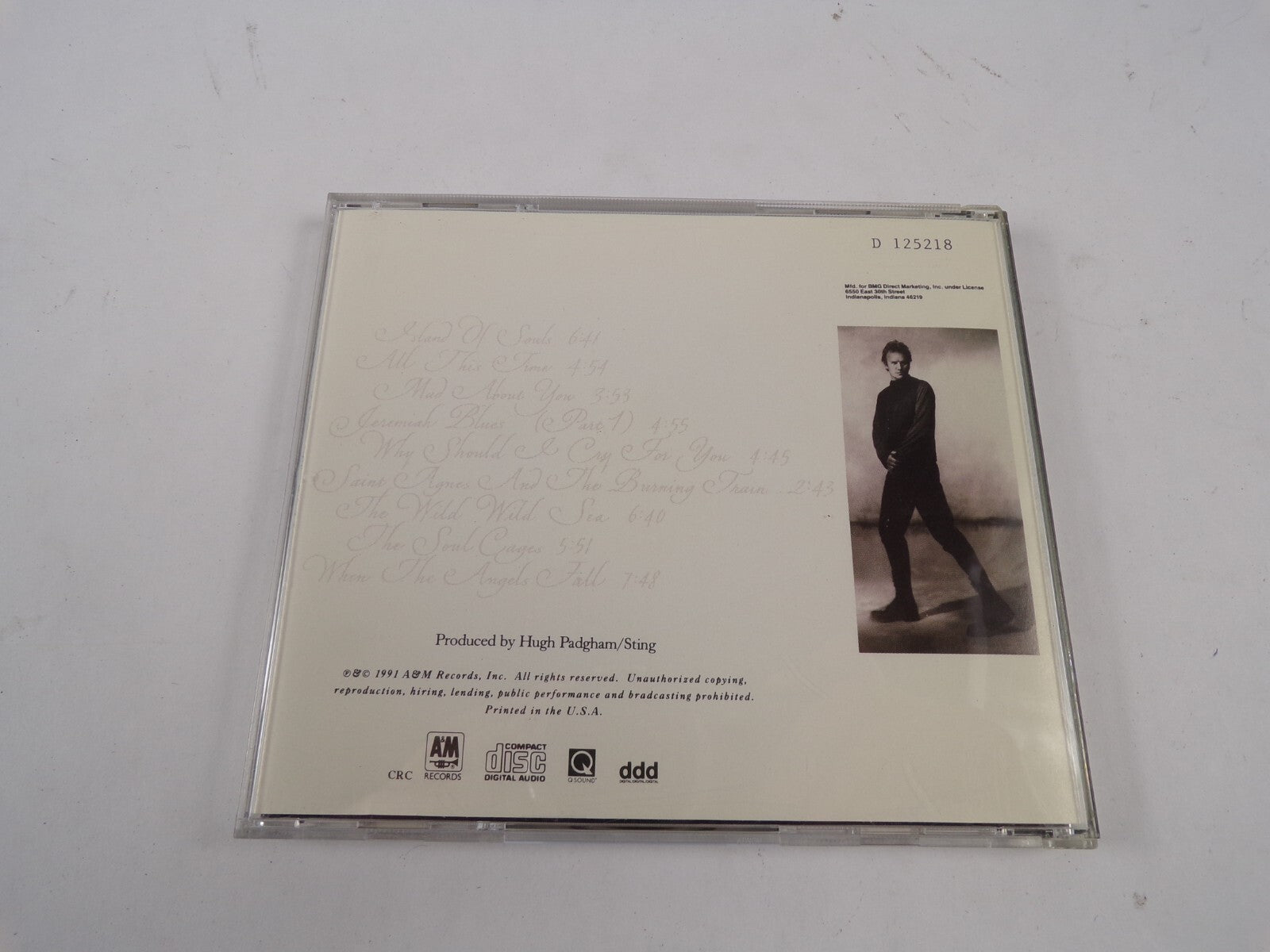Sting The Soul Cages The Soul Cages Mad About You The Wild Wild Sea CD#61