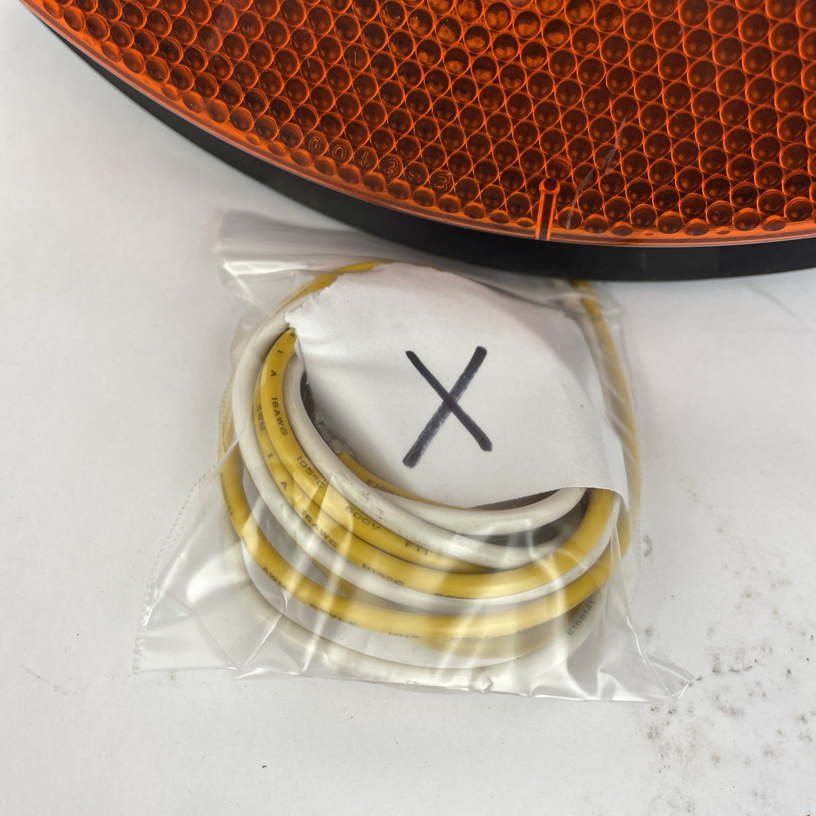 12" General Electric Yellow Arrow LED Traffic Light Signal Lens 120V Model DR6 x