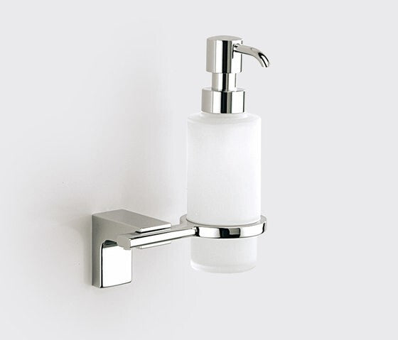 Eletech M31000 White Glass Soap Dispenser Bathroom Accessory