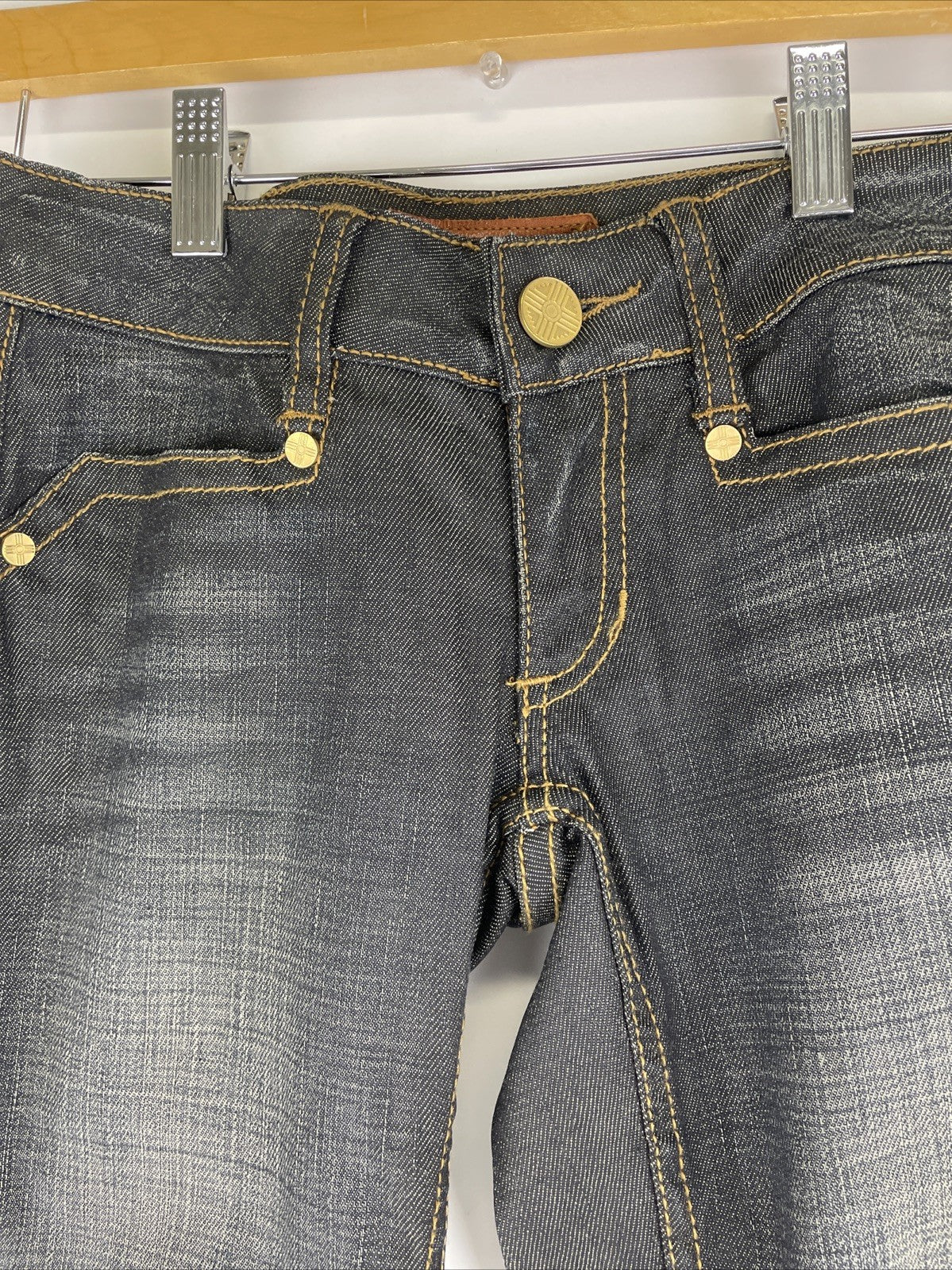 Desert Blue Premium Denim Legging Jeans Dark Rinse Women’s Low Rise - NWOT