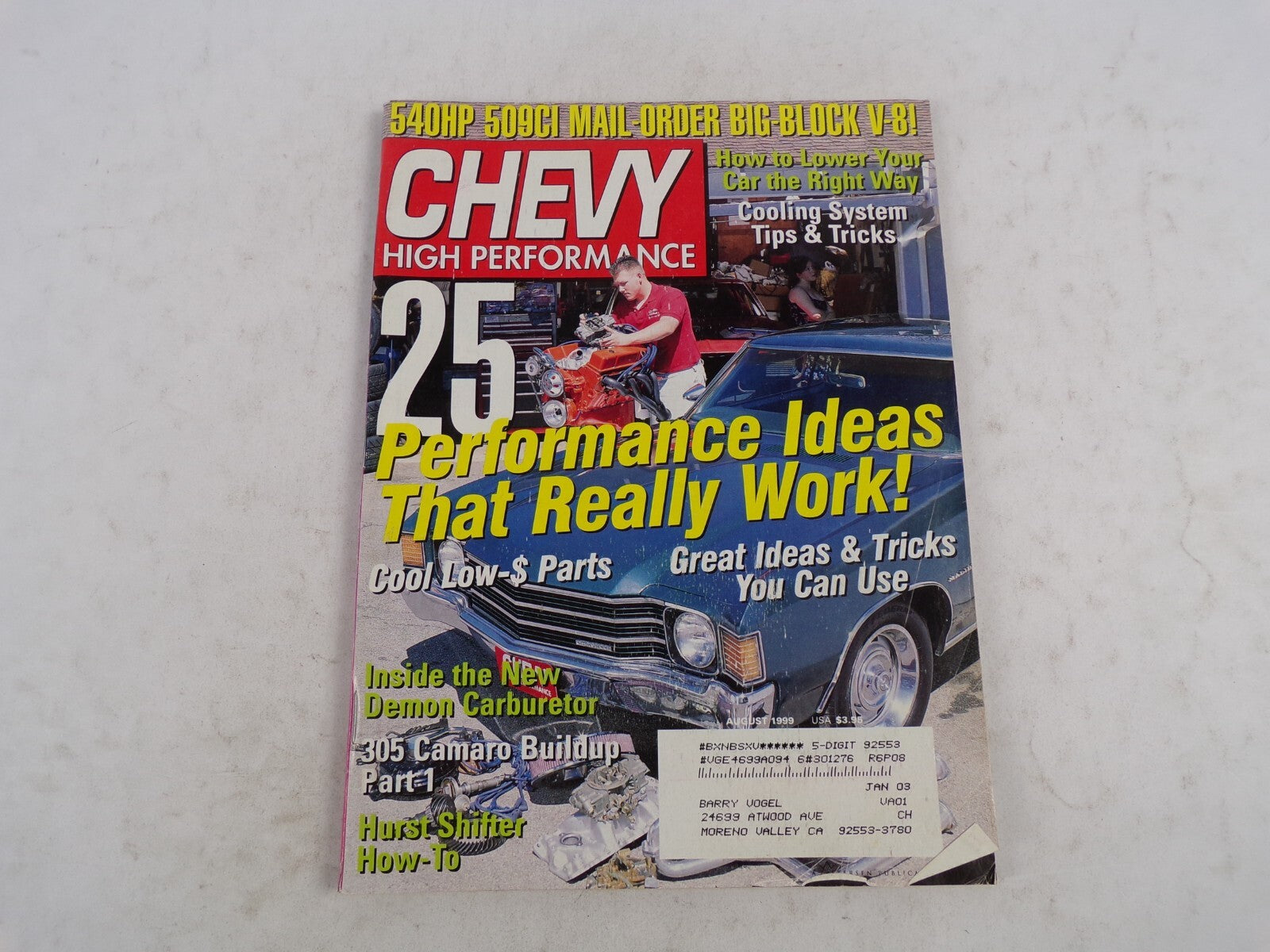 August 1999 Chevy High Performance 25 Performance Ideas That Really Work! Cool