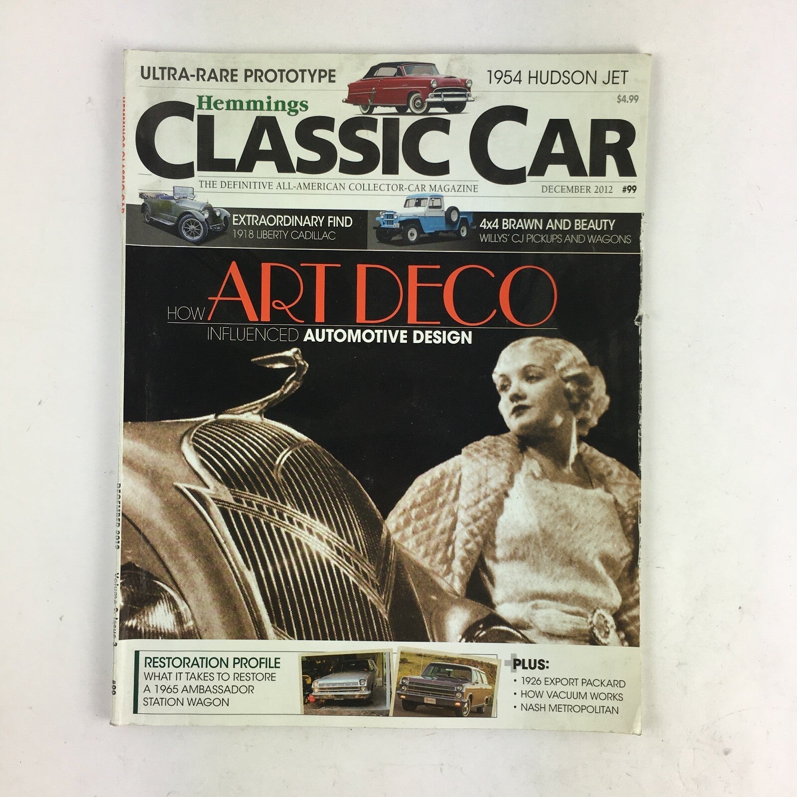 December 2012 Hemmings Classic Car Magazine ART DECO 4X4 Brawn and Beauty