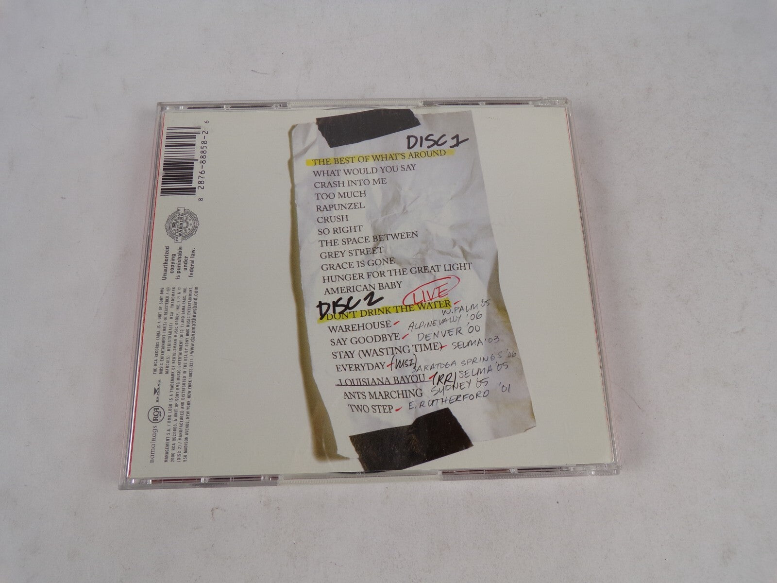 Dave Mathews Band What Would You Say Crash Into me Grey Street CD#54