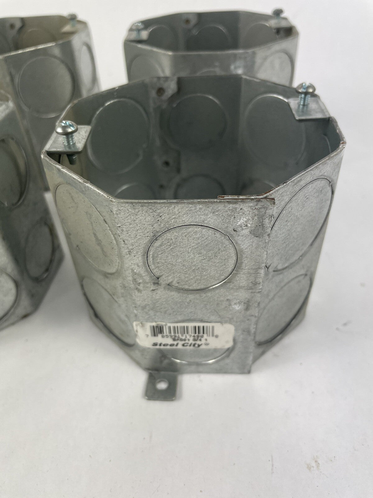 Steel City 54561 3/4 1 Concrete Outlet Masonry Box Steel 4 pack - Lot of  4