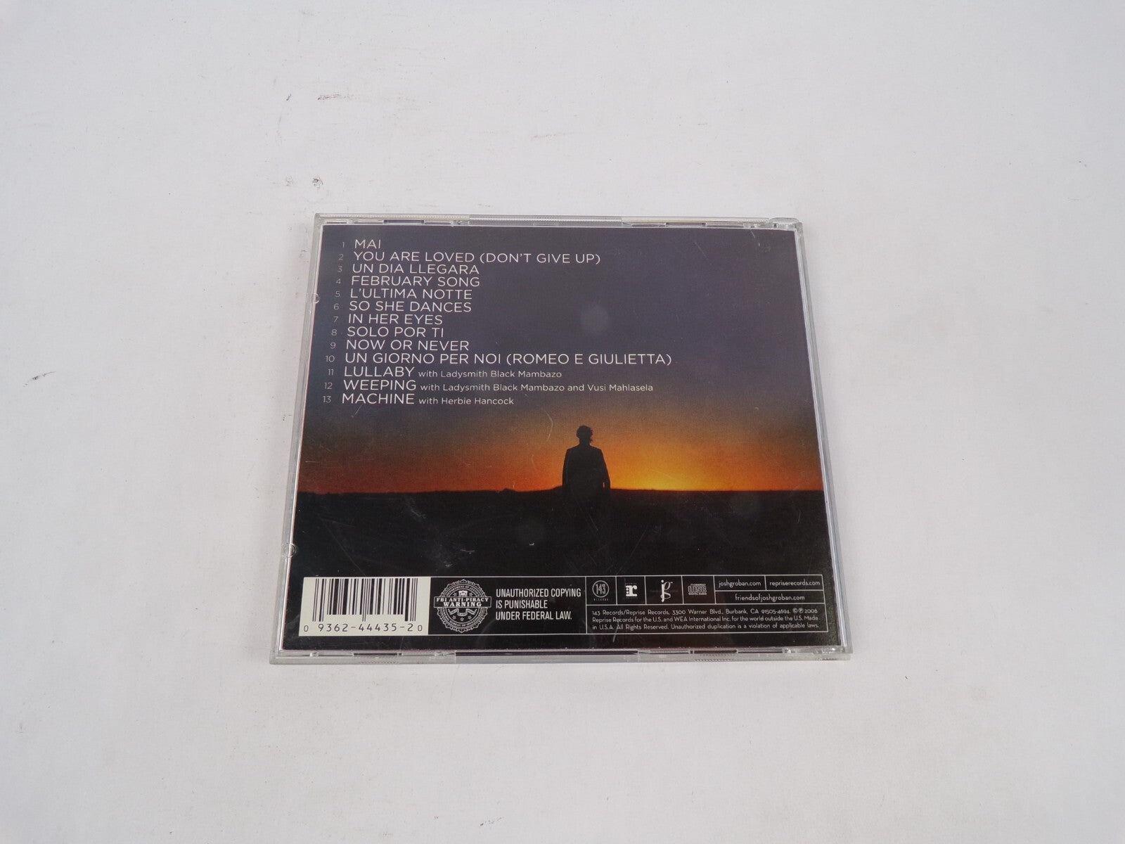 Awake Josh MAI You Are Loved Un Dia LLegara February Song L'ultima Notte CD#68