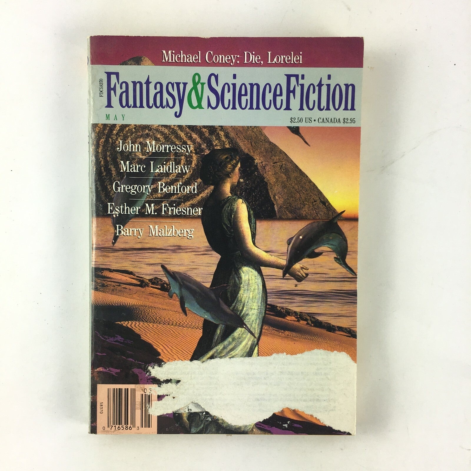 May Fantasy&Science Fiction Magazine John Morressy Mare Laidlaw Gregory Benford