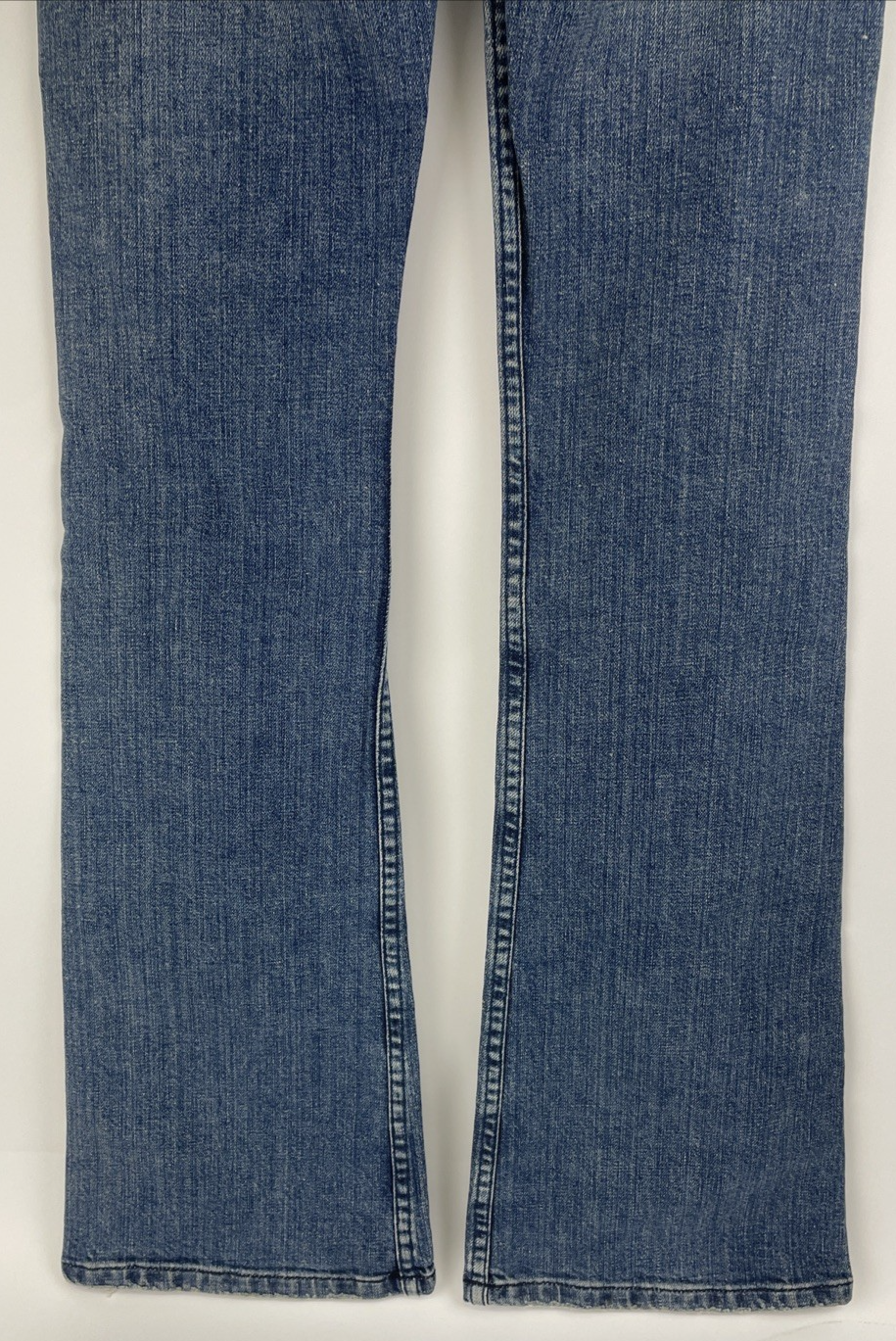 Shagg Denim Los Angeles Y2K Low Rise Bootcut Designer Jeans Sz 25 Light Wash