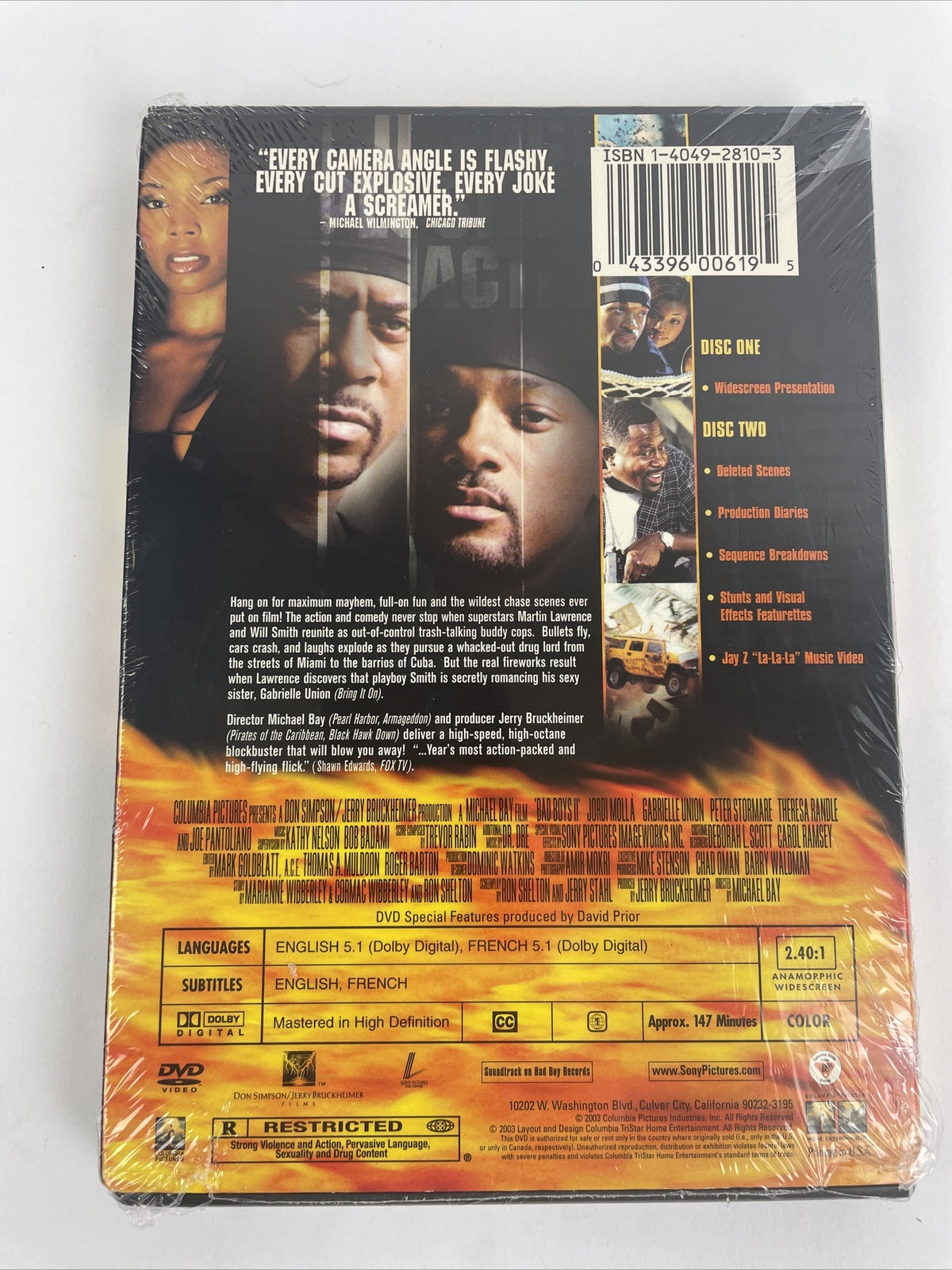 Bad Boys II (DVD, 2003, 2-Disc Set, Special Edition) Will Smith BRAND NEW SEALED