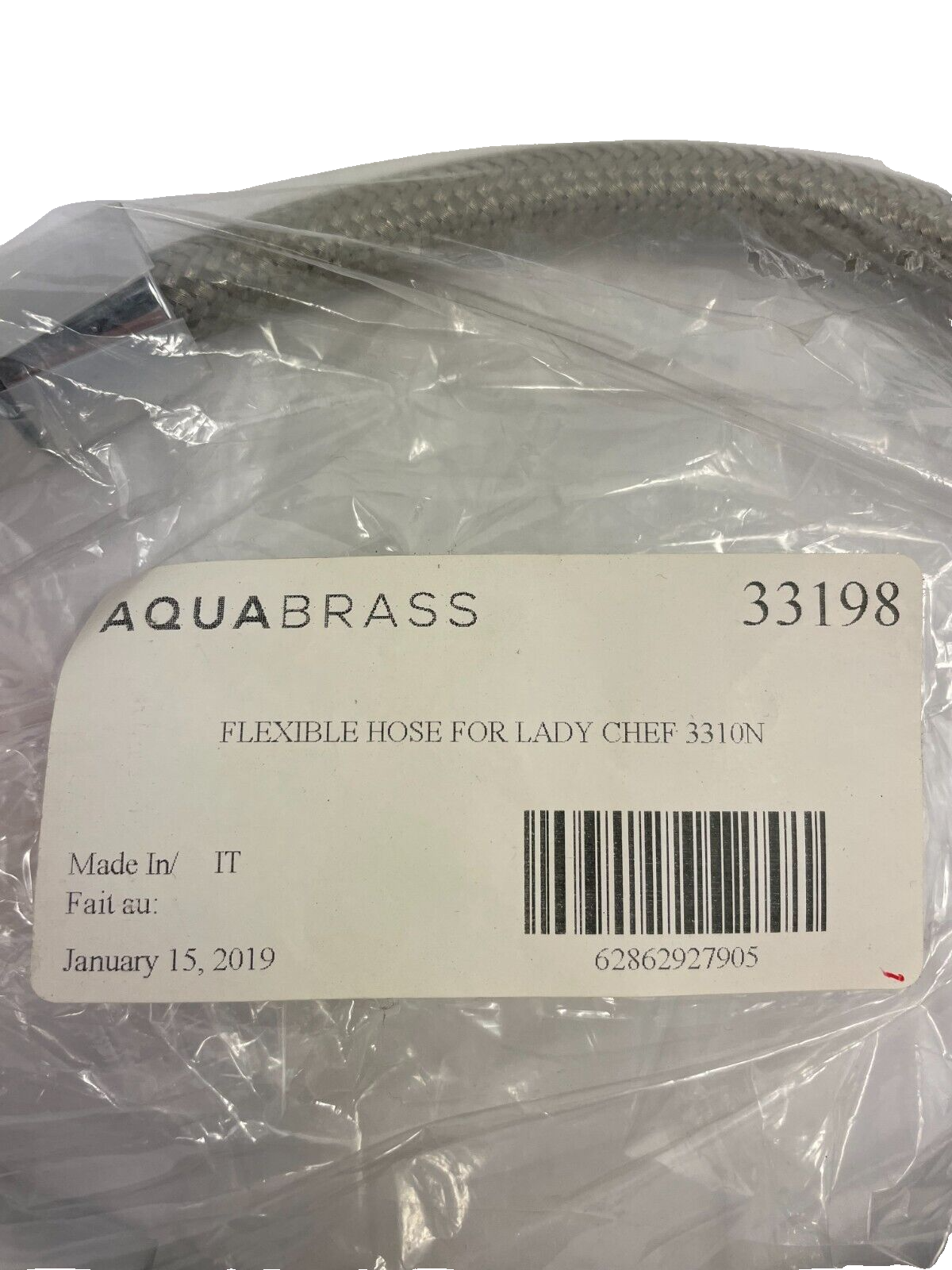 AQUABRASS Flexible replacement Hose Dual stream kitchen faucet Lady Chef 3310N