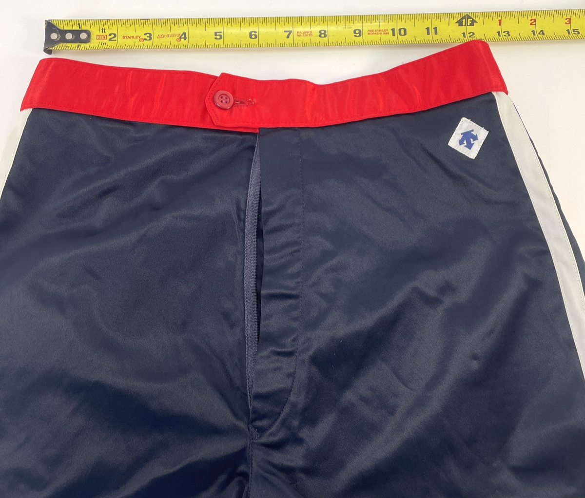 Vintage Descente Nylon Running Shorts Blue Made in Japan Sprinter Track Dolphin