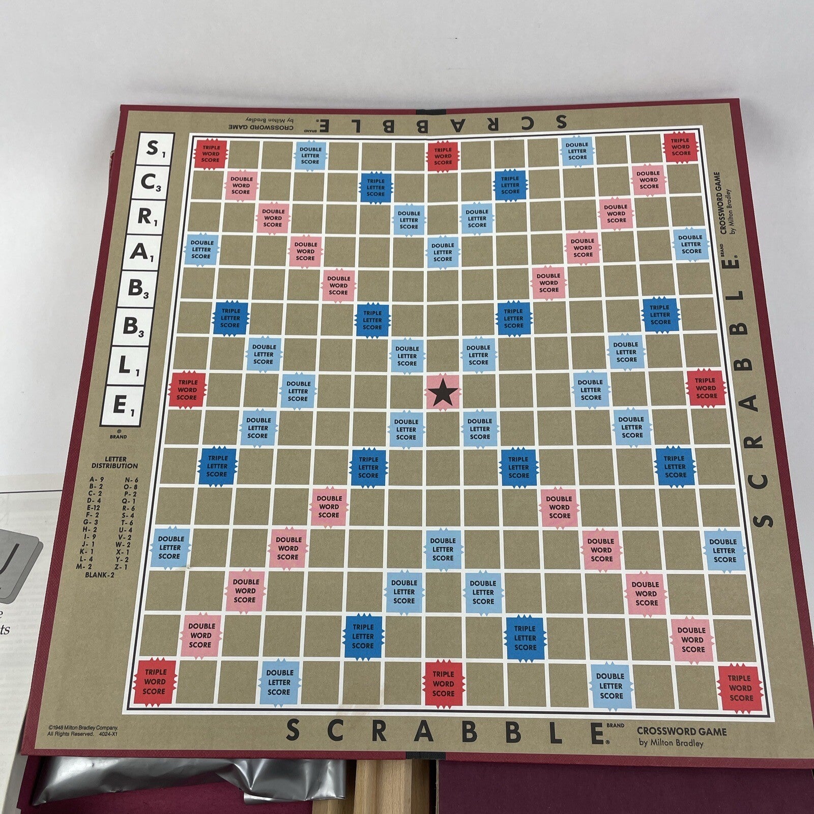 Vintage 1989 SCRABBLE Milton Bradley Crossword  Board Game Complete VGC LOOK