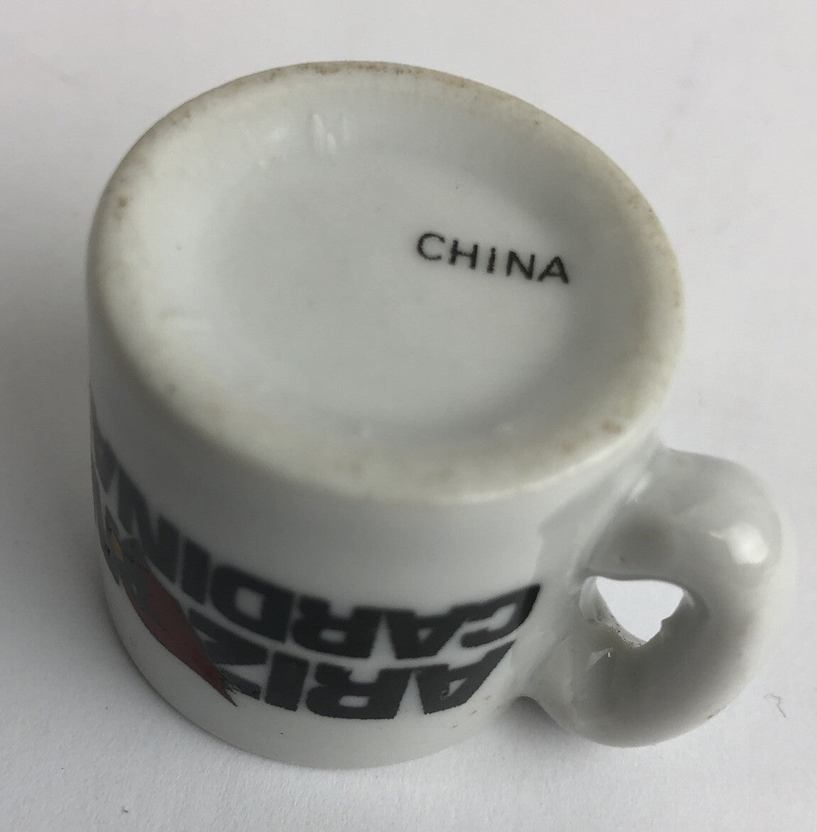 Vintage NFL Mini Coffee Cup Mug Arizona Cardinals 1.25" Collectible Miniature