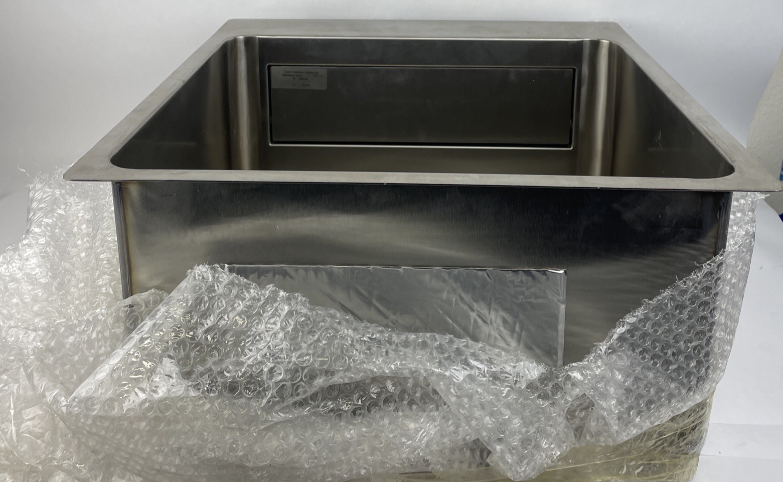 Julien Stainless steel sink w Interior Tilting Door - JUL SS03144 OD 19.5" x 20"