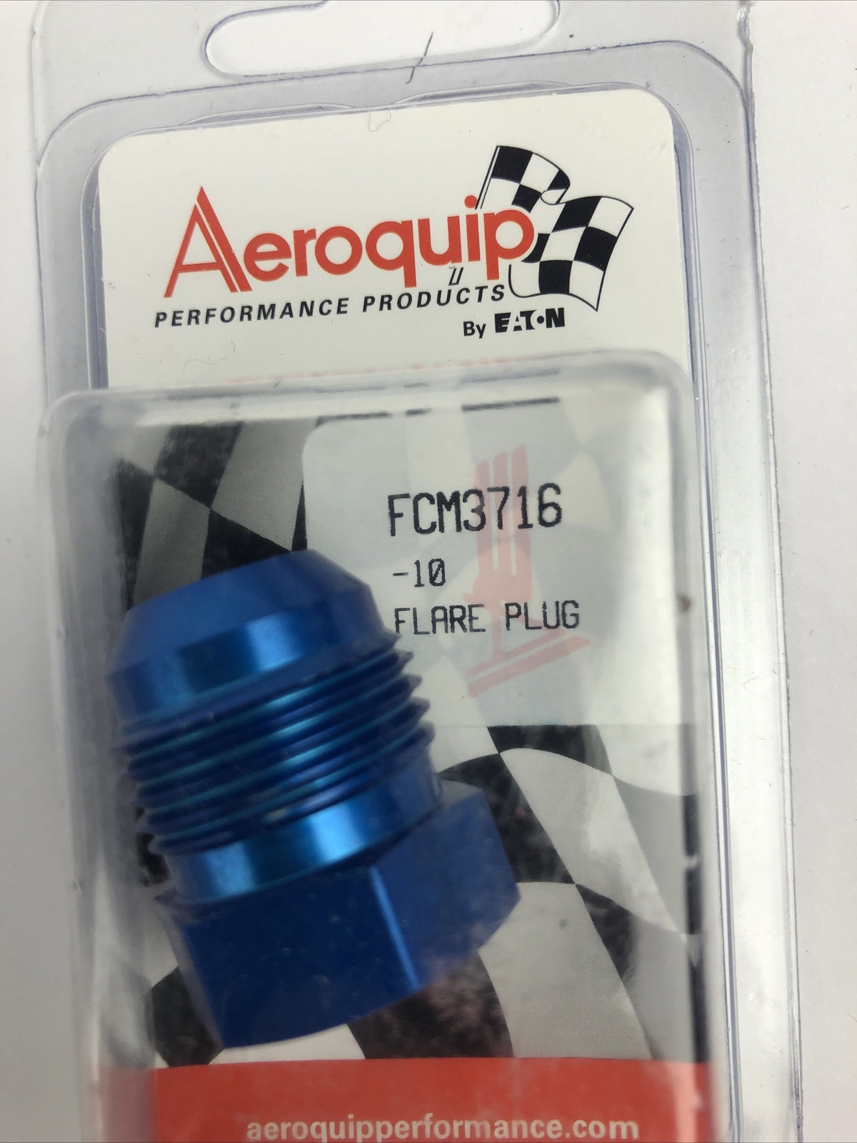 Eaton Aeroquip Performance FCM3716 Blue Anodized Aluminum -10AN Flare Plug