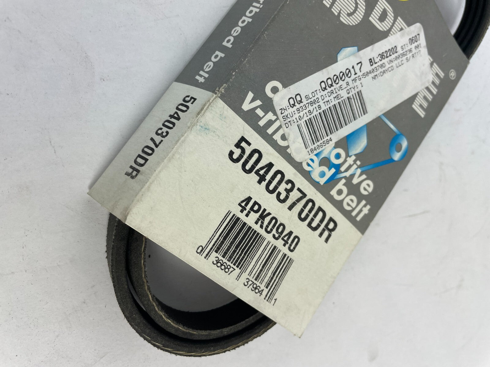 OEM Dayco Drive Rite 5040370DR 4PK0940 Check Belt Tensioner A10