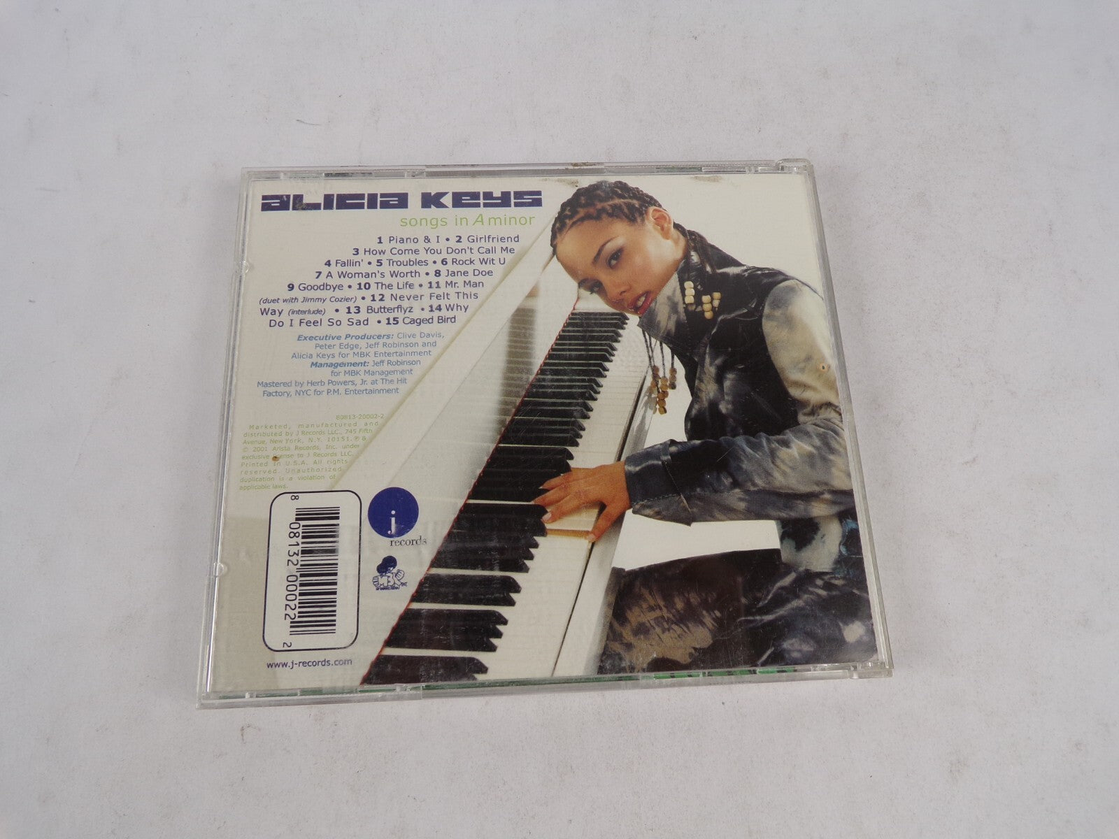 Alicia Keys Songs In Aminor Piano Girlfriend How Come You Dont Call Me CD#54