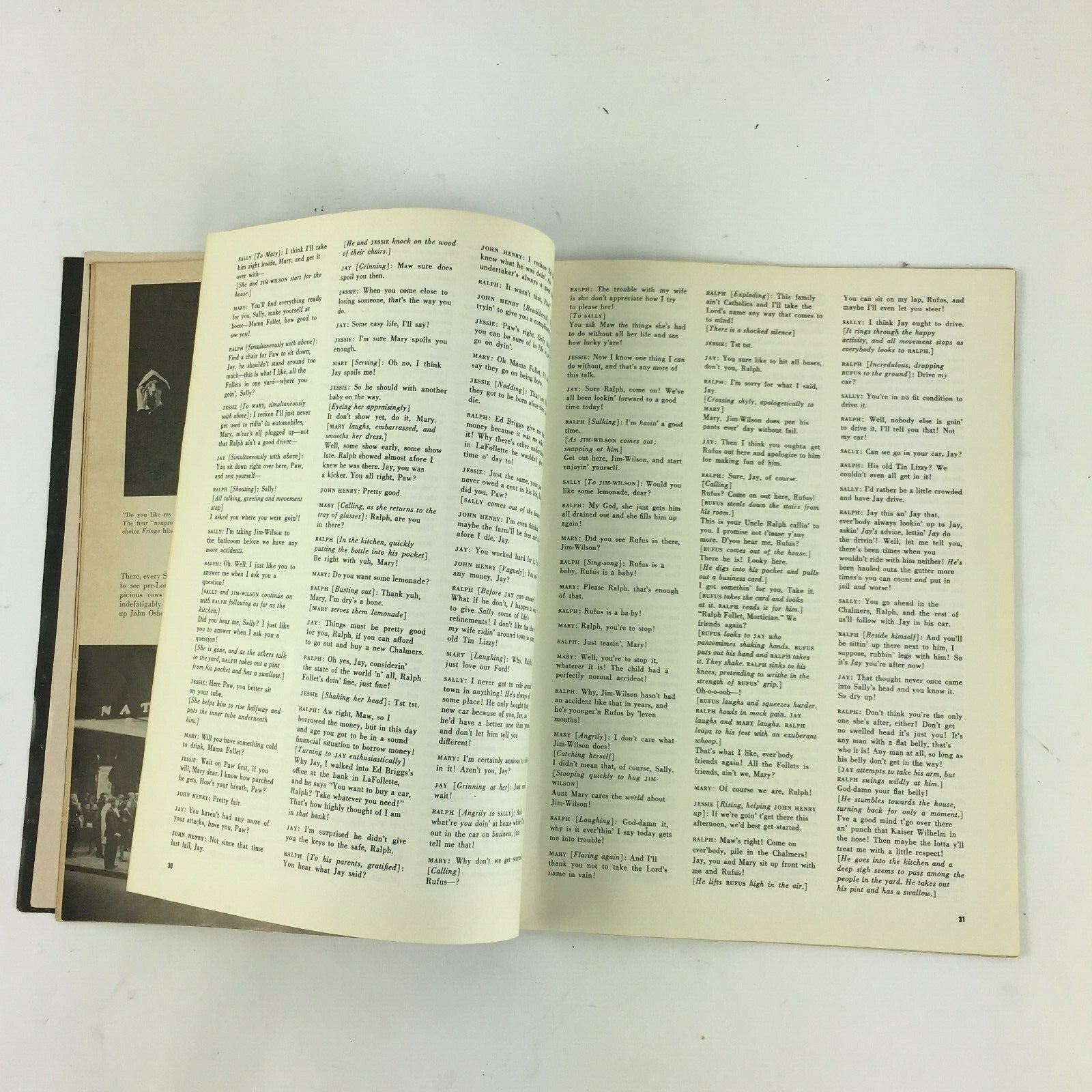 October 1962 TheatreArts Magazine The Complete Play All the Way Home by TadMosel