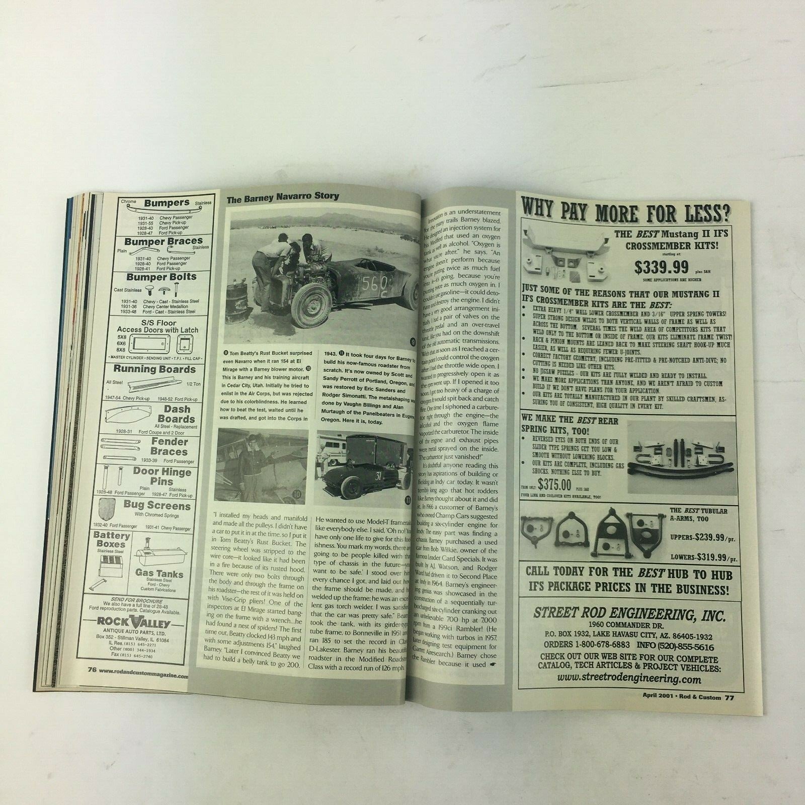 April 2001 Rod & Custom Magazine 20 Readers' Rods Join The R&C Shootout!