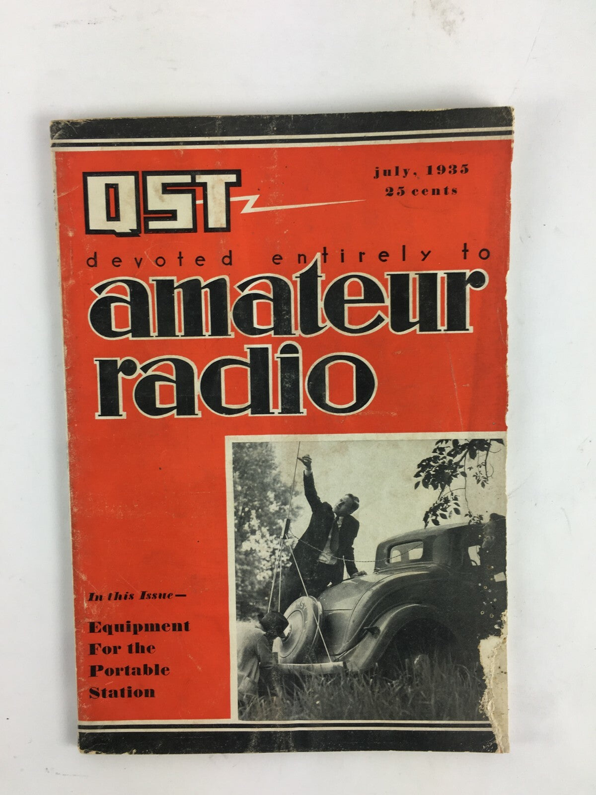 July 1935 QST Amateur Radio Magazine Equipment for the Portable Station