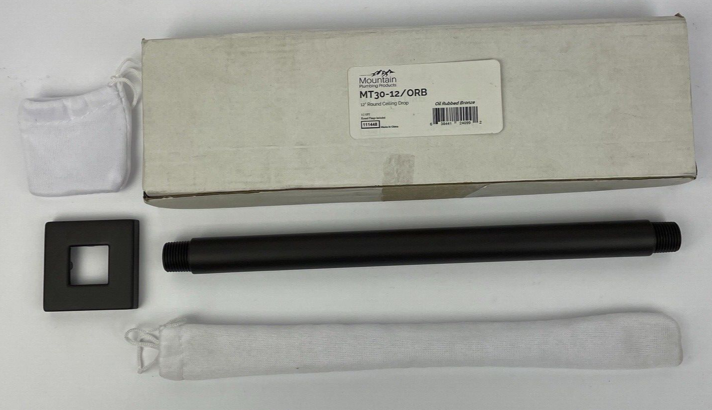 Mountain Plumbing Products MT30-12/CPB 12" Round Celing Drop Oil Rubbed Bronze
