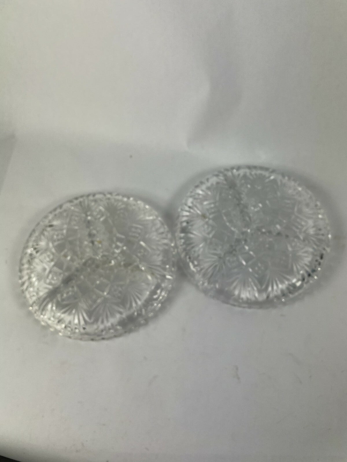 Designed Glass Decorative Lot of 2  