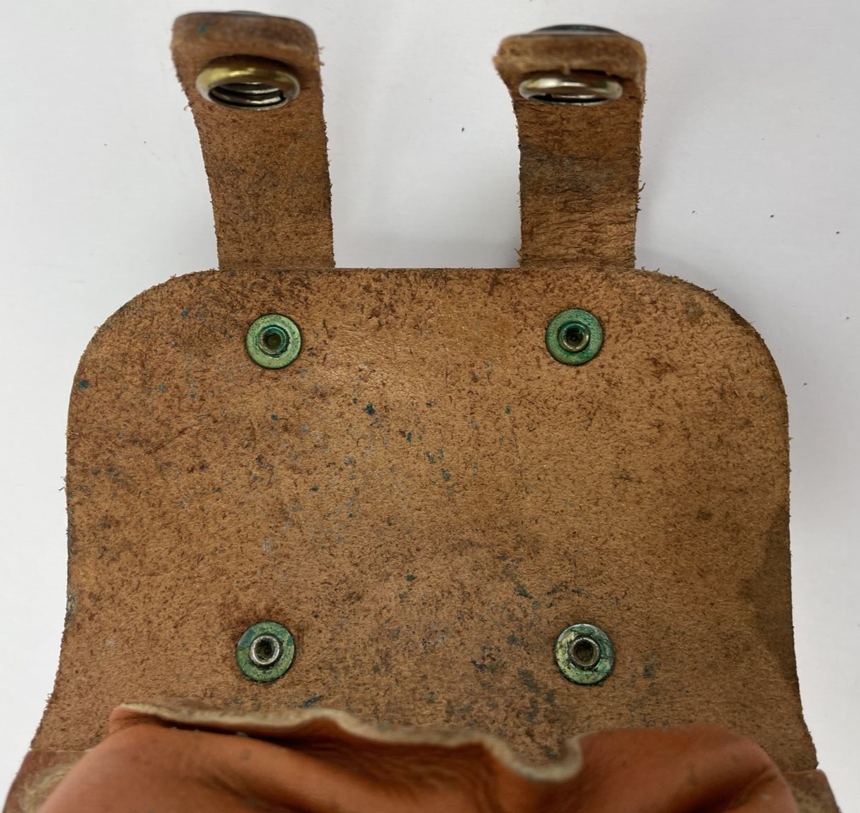 Vintage Ruff'n Ready Leather Belt Drop Snap Pouch Model 223 Fishing Hunting LOOK