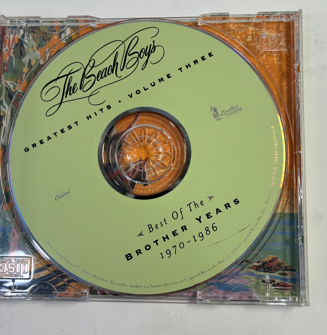 Beach Boys Greatest Hits Vol 3 Best Of Brother Years 1970-1986 Capitol CD 2000