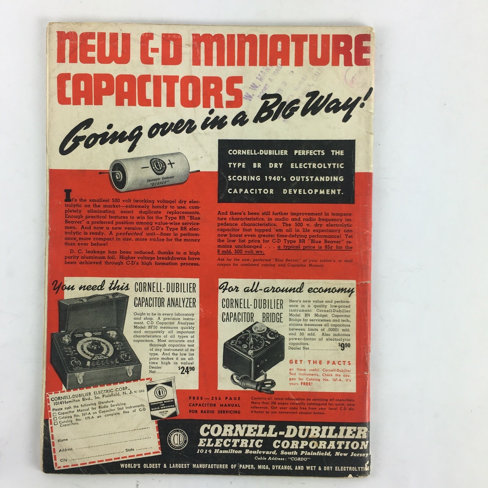 March RadioCraft Popular Electronics Magazine 50-Kw Bottles Fishy Public Address
