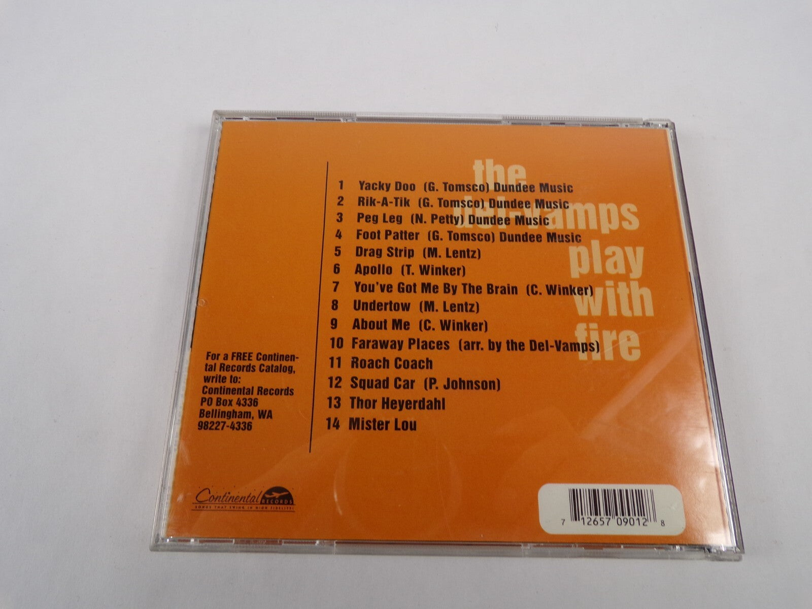 The Del-Vamps Play With Fire Yacky Doo Rik - A - Tik PeG Leg Foot Patter CD#60