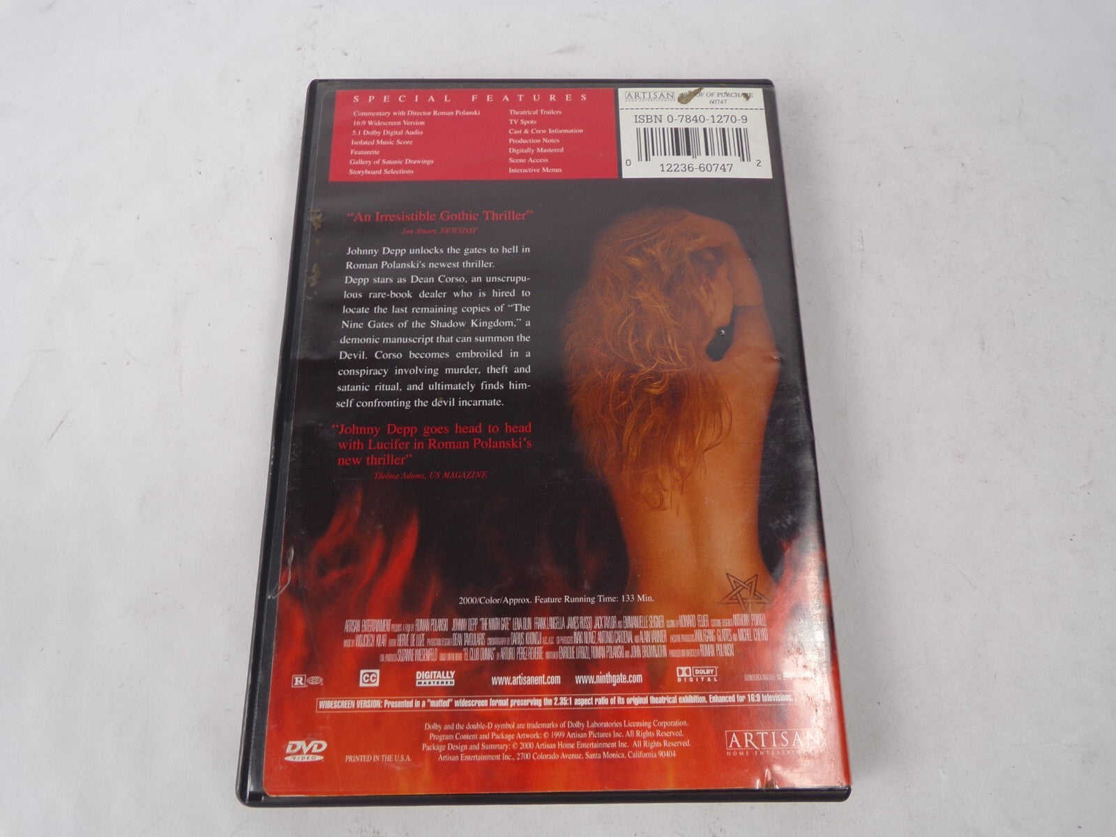 The Ninth Gate Johnny Depp The Only Thing More Terrifying Than SearchiDVD Movies