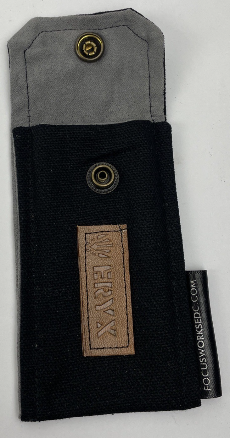 ERYX Focus work SEDC Clicky Flashlight Snap Soft Case Black 5" x 3"