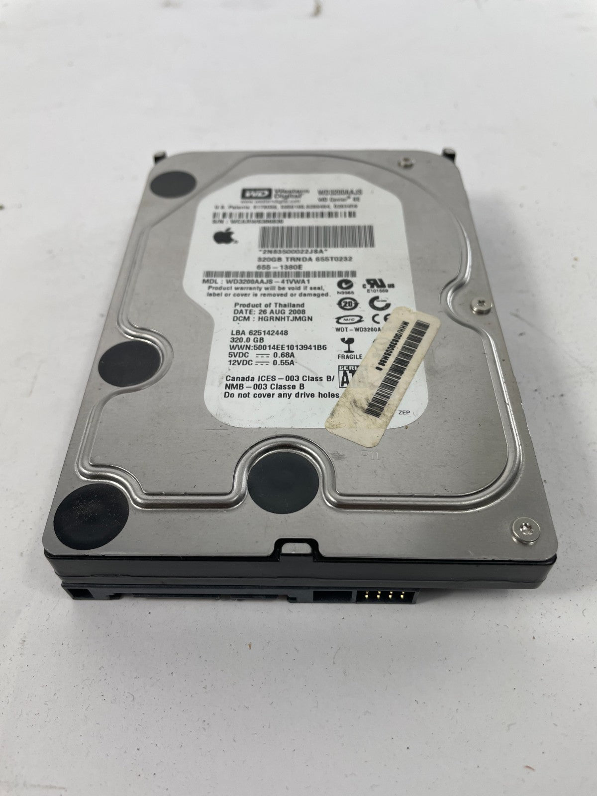 Western Digital WD3200AAJS 7200RPM SATA 320GB Internal Hard Drive Cache 8 MB