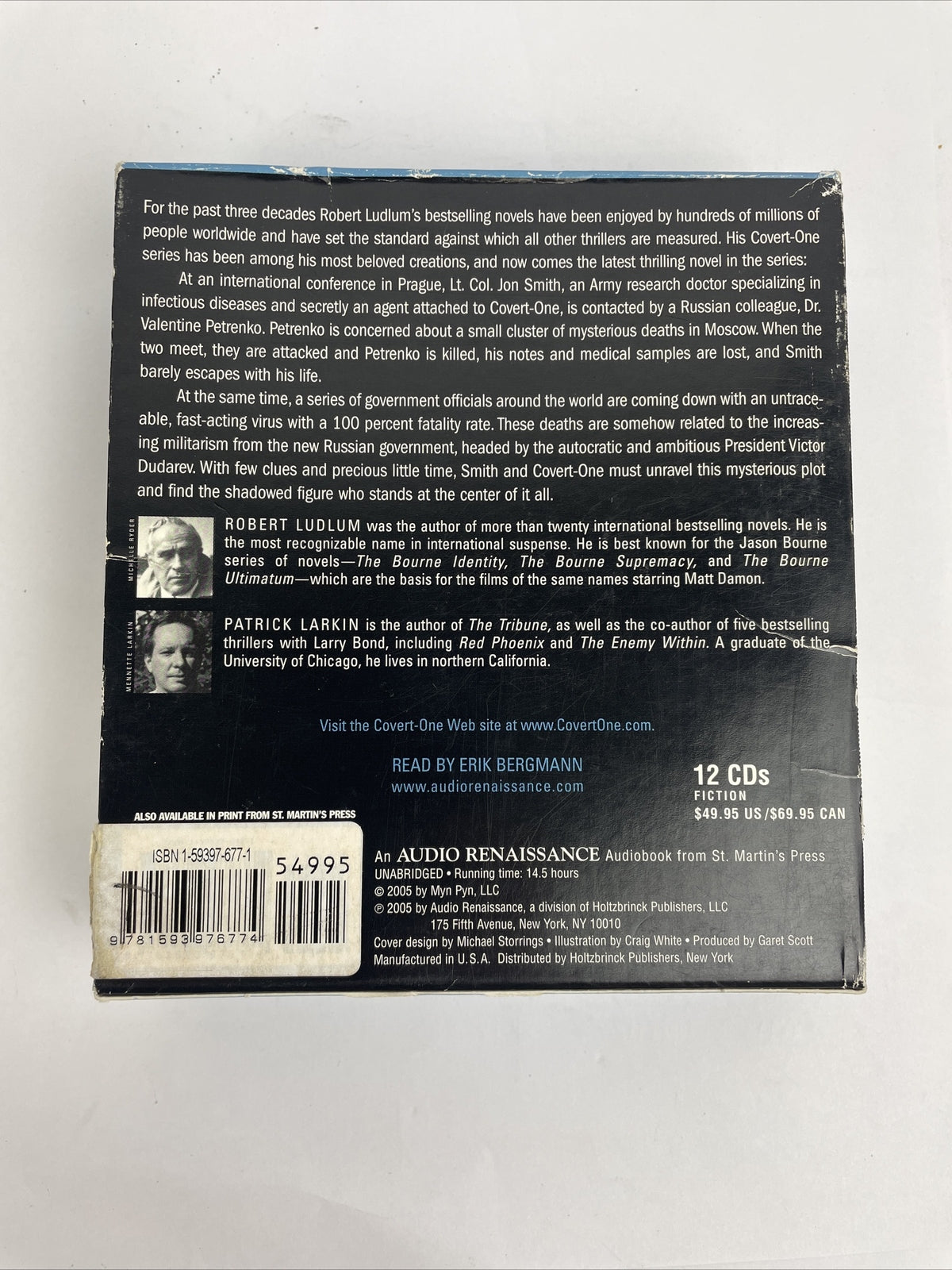 Shelf188 Bestseller Audiobook~ THE MOSCOW VECTOR, ROBERT LUDLUM 12 disc Set LOOK