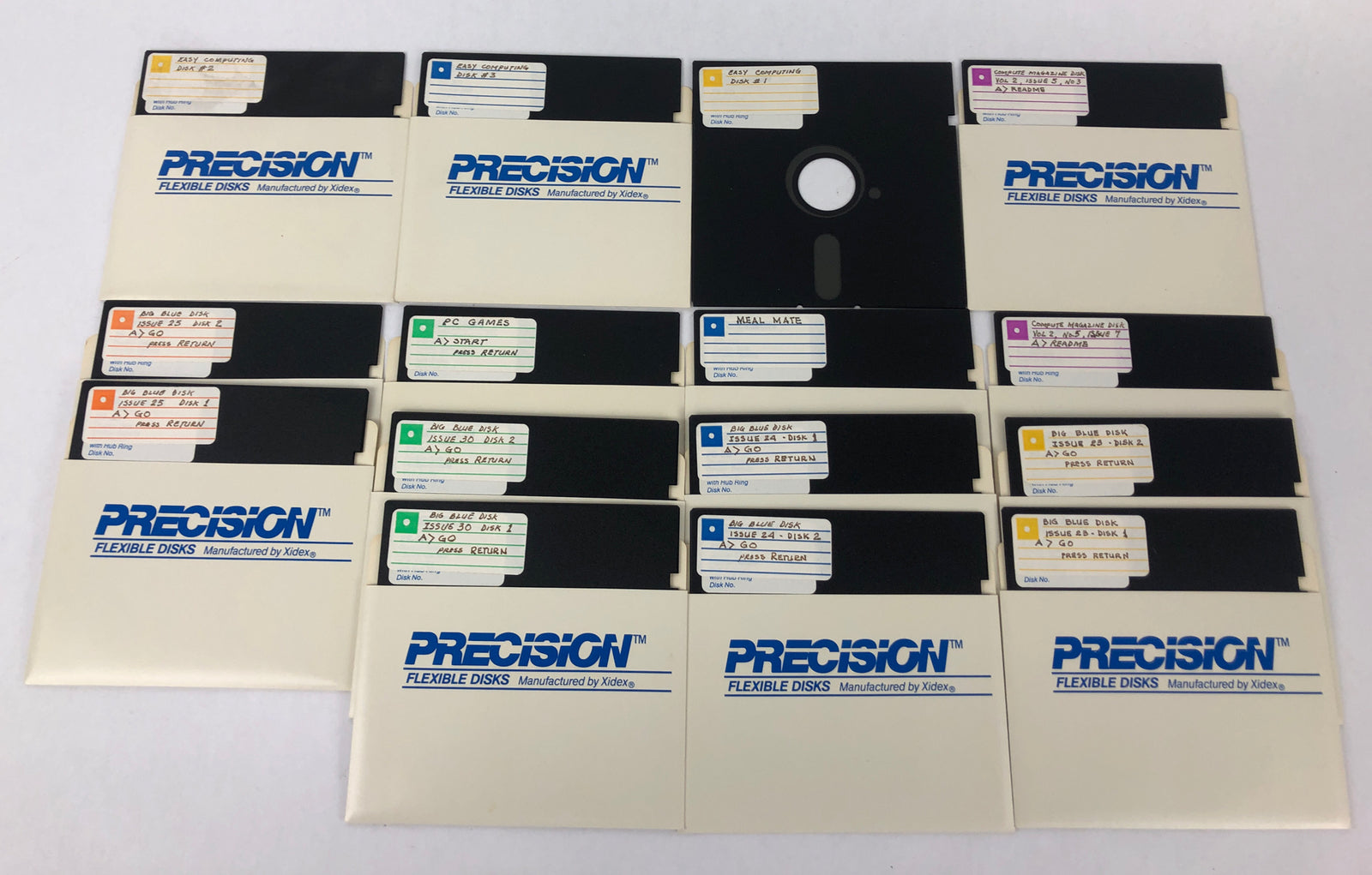 Big Blue Disk PC Games Meal Mate + More Lot of 12 Vintage PC Publication Disks