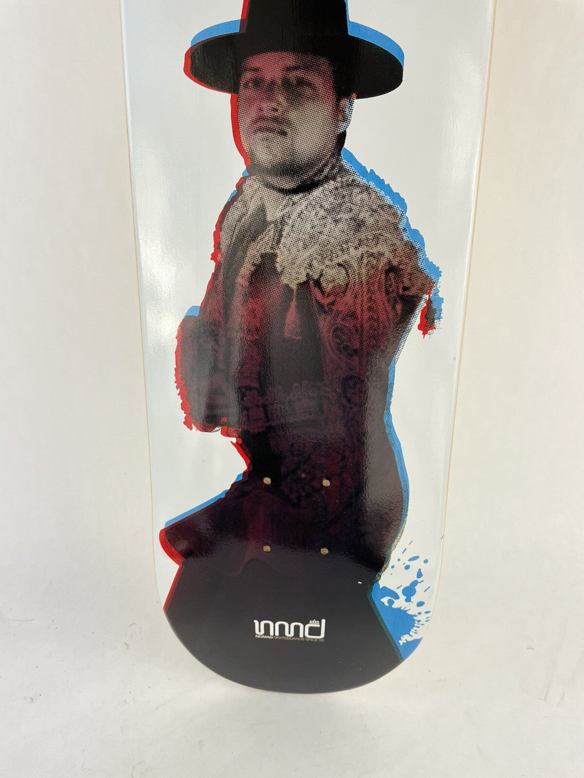 Nomad Skateboards Lee Smith 3D 8.25-inch hard rock maple skateboard deck with included grip tape.