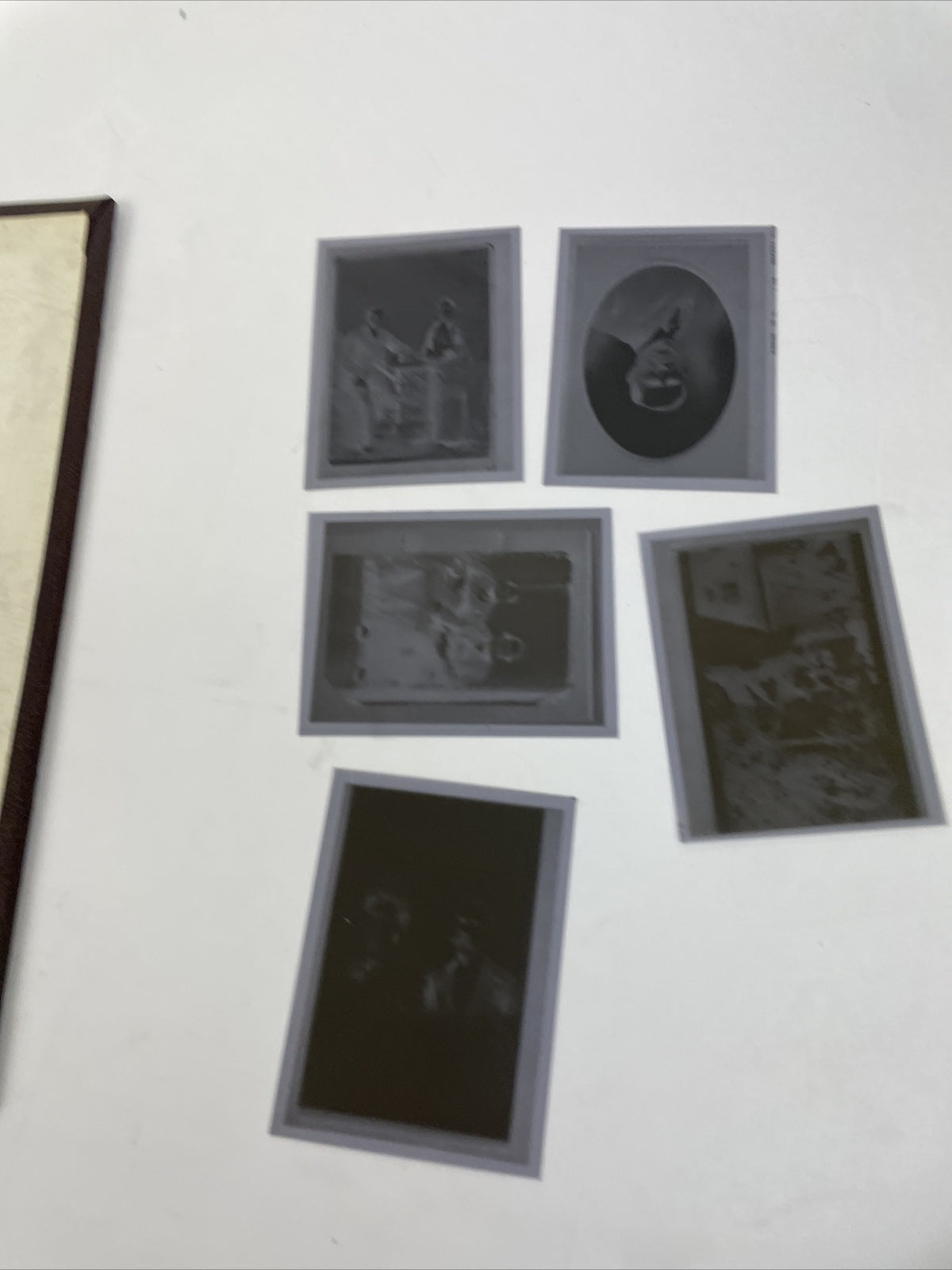 Antique Picture Album w/ tintypes B&W photos with Stories - LOOK