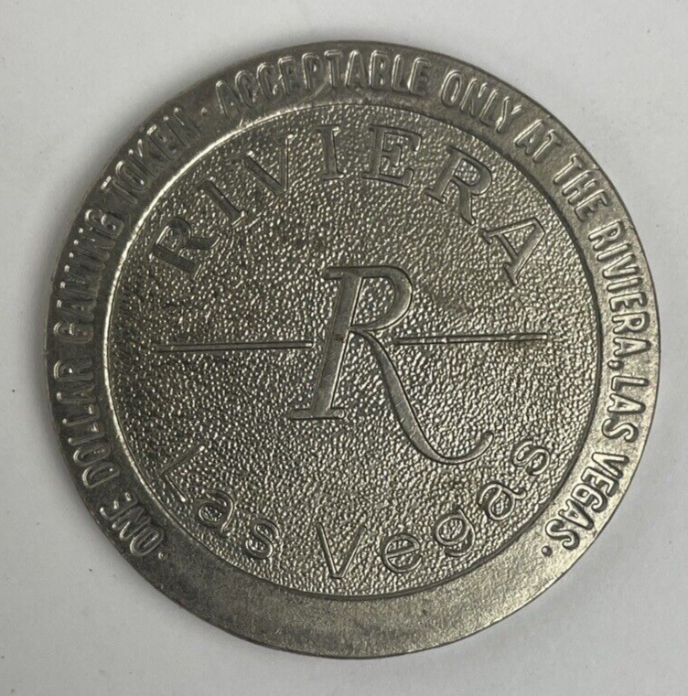 RIVIERA HOTEL CASINO 1984 $1 ONE DOLLAR GAMING COIN TOKEN GOLF - Las Vegas, NV