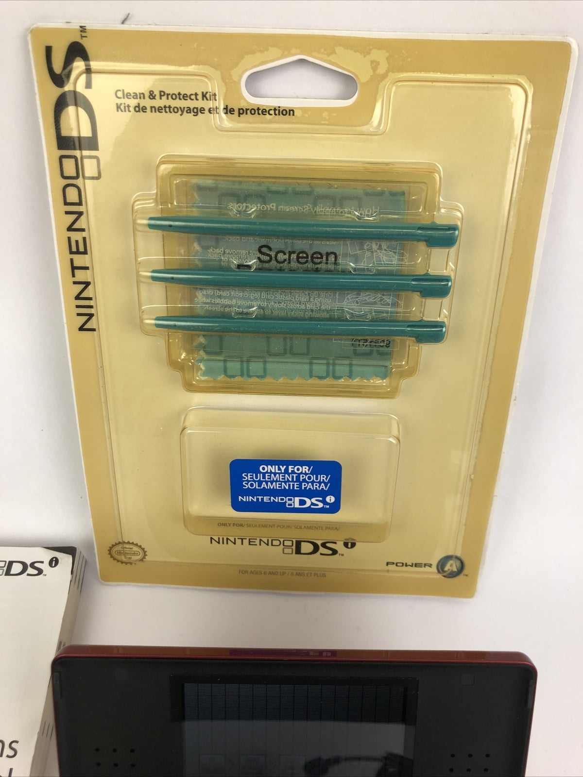 Nintendo DSi Lite Handheld System Burgundy With Charger And Stylus 4 Games LOOK